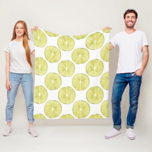 Let's Taco About It   Lime Pattern Fleece Blanket