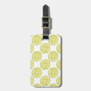 Let's Taco About It Lime Pattern Luggage Tag