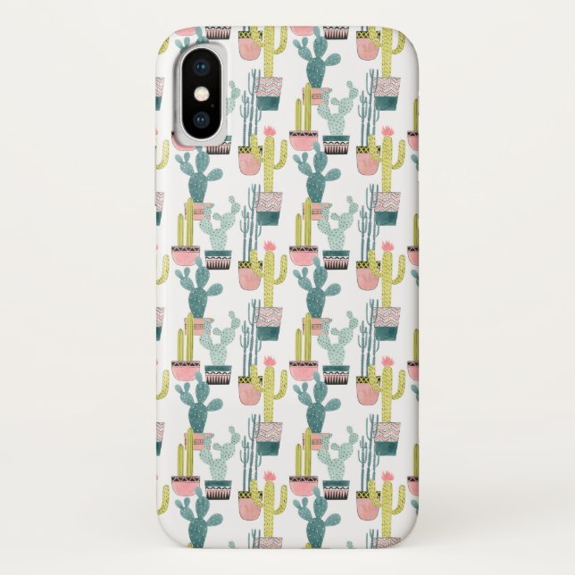 Let's Taco About Love | Cactus Pattern Case-Mate iPhone Case (Back)
