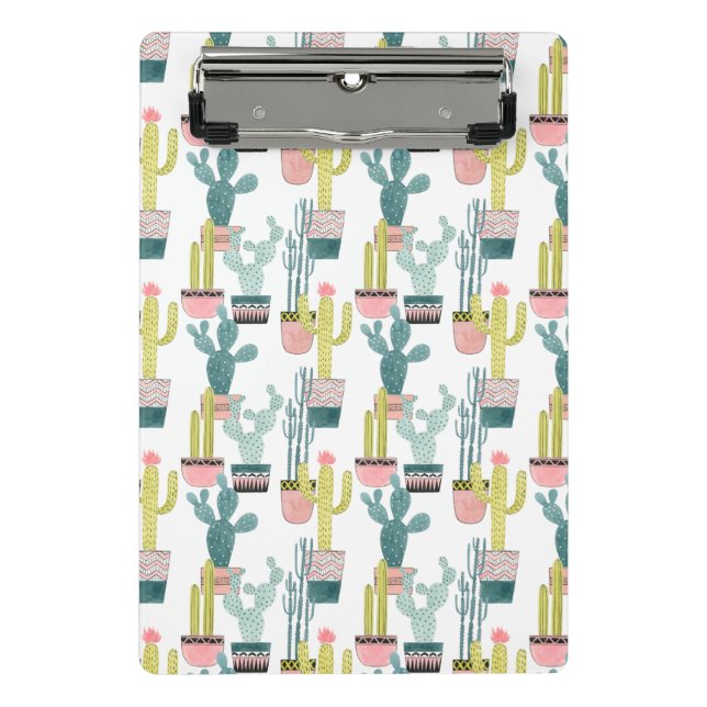 Let's Taco About Love | Cactus Pattern Mini Clipboard (Front)