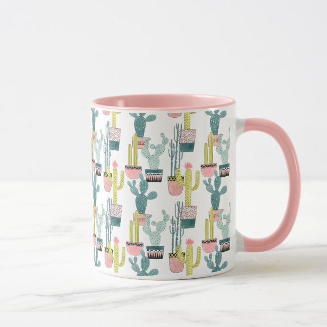 Let's Taco About Love | Cactus Pattern Mug (Right)