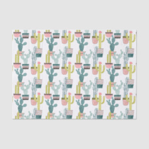 Let's Taco About Love   Cactus Pattern Tissue Paper