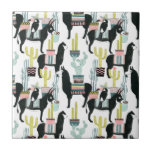 Let's Taco About Love | Llama & Donkey Pattern Ceramic Tile<br><div class="desc">Enjoy this fresh creative pattern on a product or wallart piece to enhance and add to the world around you. Artist: Grace Popp</div>