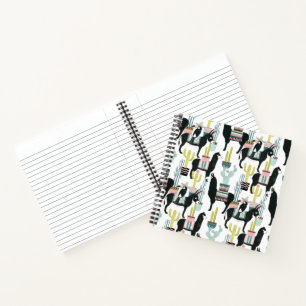 Let's Taco About Love   Llama & Donkey Pattern Notebook
