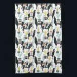 Let's Taco About Love | Llama & Donkey Pattern Tea Towel<br><div class="desc">Enjoy this fresh creative pattern on a product or wallart piece to enhance and add to the world around you. Artist: Grace Popp</div>