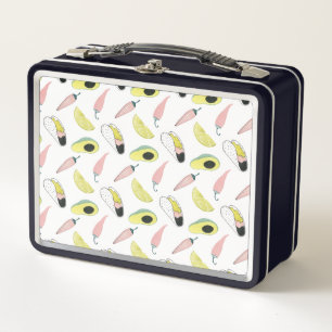 Let's Taco About Love   Taco Element Circle Metal Lunch Box