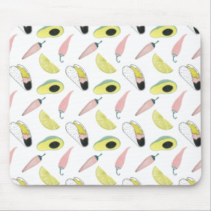 Let's Taco About Love   Taco Element Circle Mouse Pad