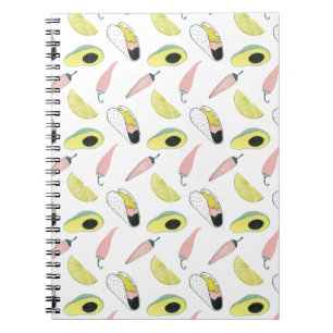 Let's Taco About Love   Taco Element Circle Notebook