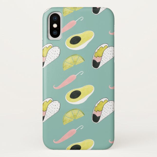 Let's Taco About Love | Taco Element Pattern Case-Mate iPhone Case (Back)
