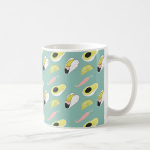 Let's Taco About Love   Taco Element Pattern Coffee Mug