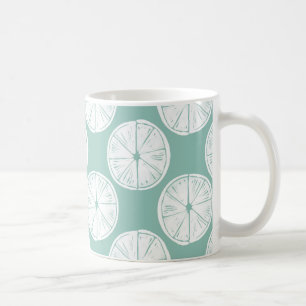 Let's Taco About Love   Teal Lime Pattern Coffee Mug