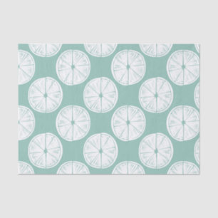 Let's Taco About Love   Teal Lime Pattern Tissue Paper