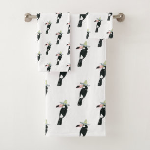 Let's Taco About Love   Toucan Sombrero Bath Towel Set