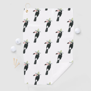 Let's Taco About Love   Toucan Sombrero Golf Towel