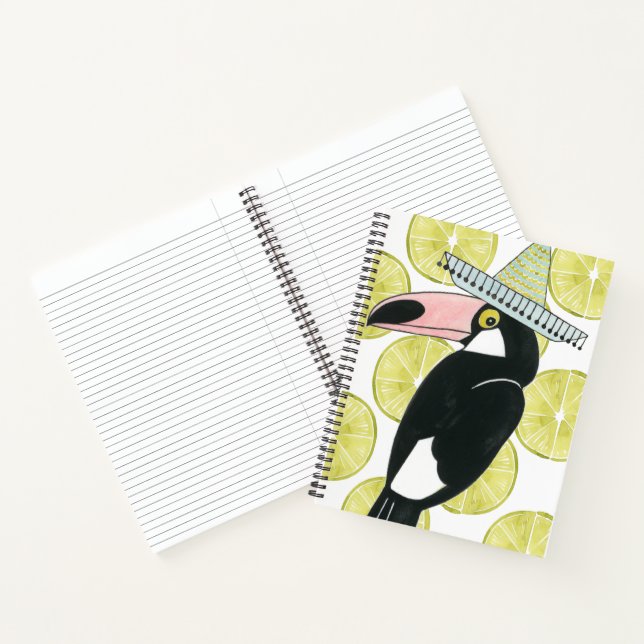 Let's Taco About Love | Toucan Sombrero Notebook (Inside)