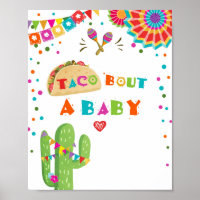 Let's Taco Bout A Baby Cactus Fiesta Table Sign