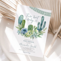 Let's Taco Bout A Baby Greenery Cactus Baby Shower