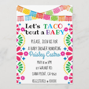Let's Taco 'bout a Baby Invitation