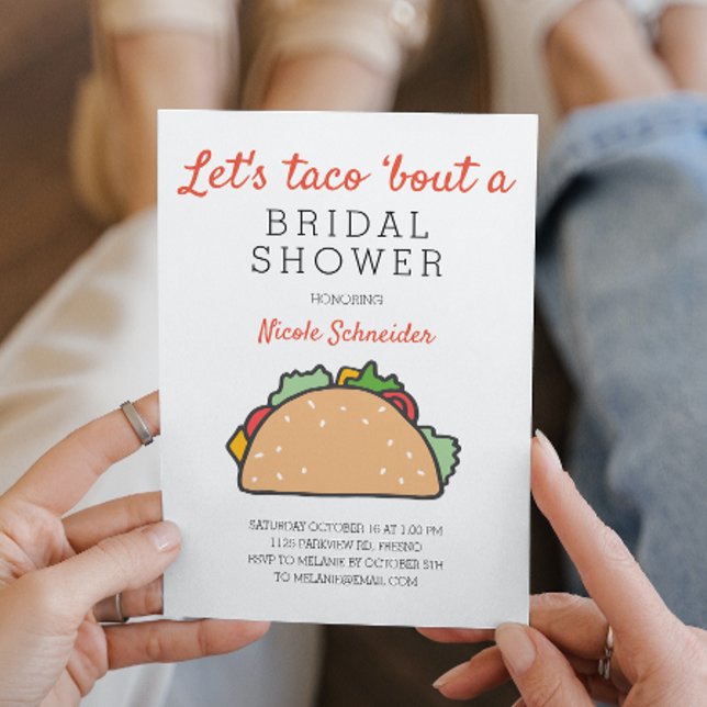 Let's Taco Bout A Bridal Shower Fiesta Invitation (Creator Uploaded)