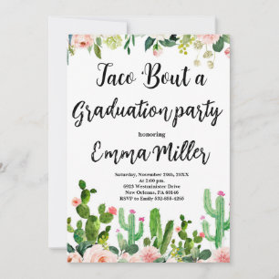 Let's Taco 'Bout a Graduation Fiesta Party Invitation