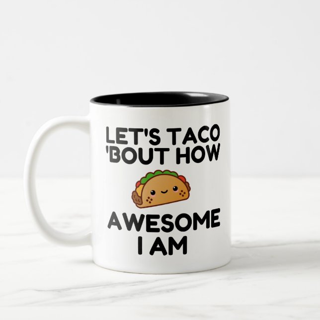 Let's Taco 'Bout Two-Tone Coffee Mug (Left)