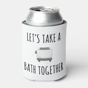 Let's Take a Bath Together Can Cooler