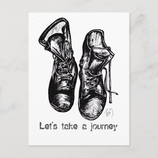 Let's Take a Journey Postcard (Front)
