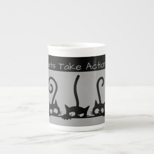 Lets take action ! ,Naughty Cats,Speciality Mug