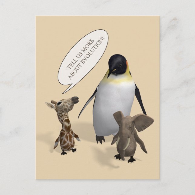 Let's Talk About Evolution Postcard (Front)