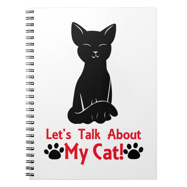 Let's Talk About My Cat Notebook (Front)