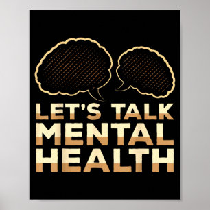 Let's talk mental health counsellor awarenessLet's Poster