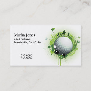 Let's Tee Off For Golf Business Card