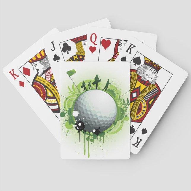 Let's Tee Off For Golf Playing Cards (Back)