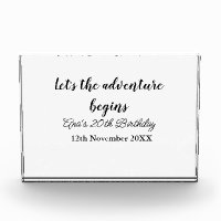 lets the adventure begins 20th birthday add name d