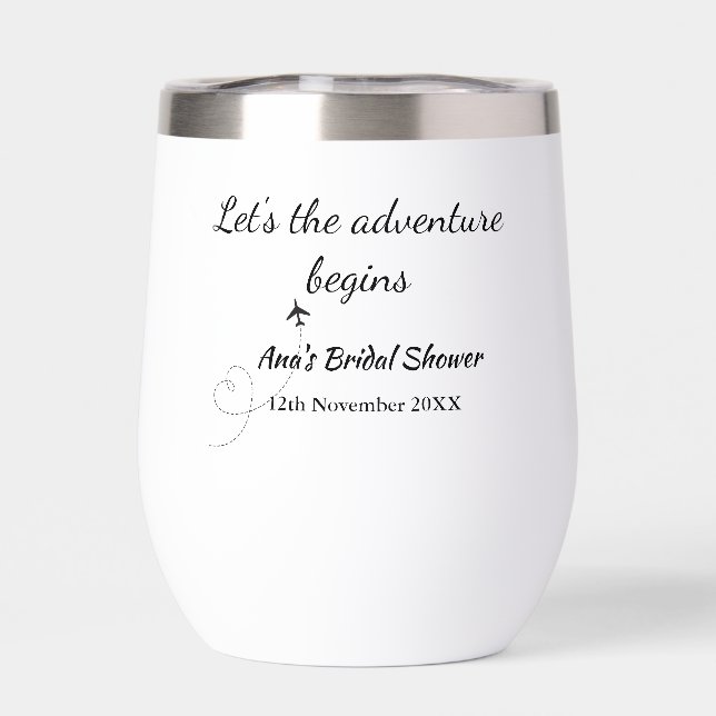 lets the adventure begins bridal shower add name d (Back)