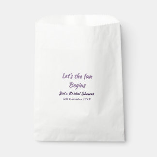 lets the adventure begins bridal shower add name d favour bag