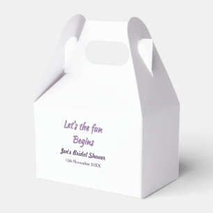 lets the adventure begins bridal shower add name d favour box