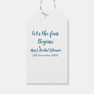 lets the adventure begins bridal shower add name d gift tags