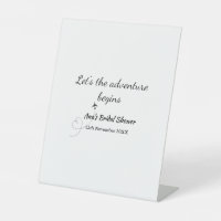 lets the adventure begins bridal shower add name d