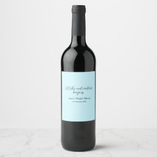lets the adventure begins bridal shower add name d wine label