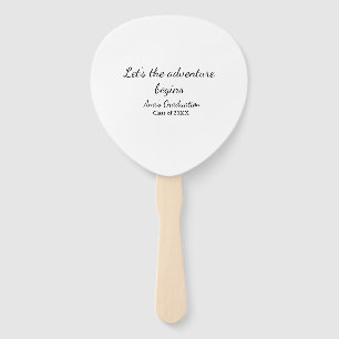 lets the adventure begins graduation class of 20XX Hand Fan