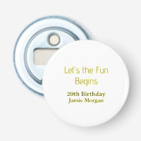 lets the fun begins 20th birthday yellow blue edit