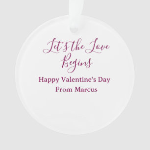 lets the fun begins happy new year name year simpl ornament