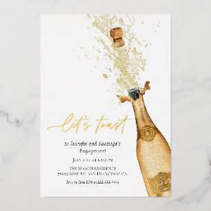 Let's Toast Champagne Engagement