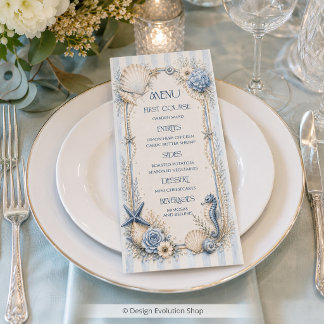 Let's Toast on the Coast Beach Menu 