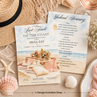Let's Toast on the Coast Coastal Beach Invitation