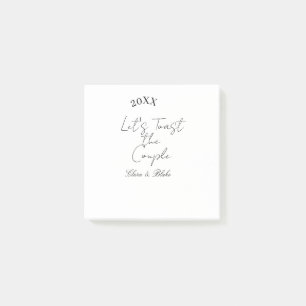 Let's toast the couple engagement wedding party ye post-it notes