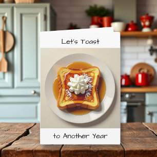 Let's Toast to another Year   Happy Anniversary  Card