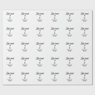 Let's toast to engagement party name date glass wrapping paper