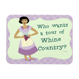 Lets Tour Whine Country Retro Fun Kitsch Magnet